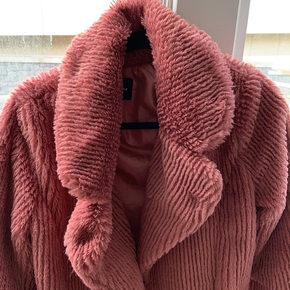 Pink Cotton Candy LA Furry Jacket - Picture 3 of 6